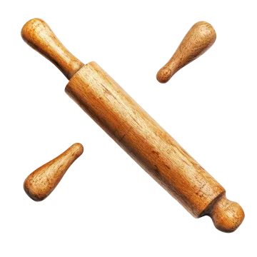 a pair of wooden malls