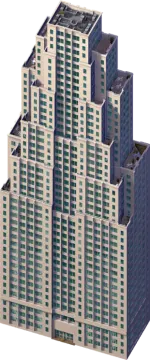 a tall building with many windows and bals