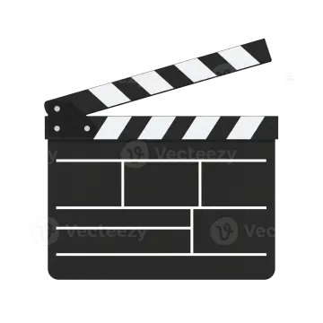 a movie clap icon