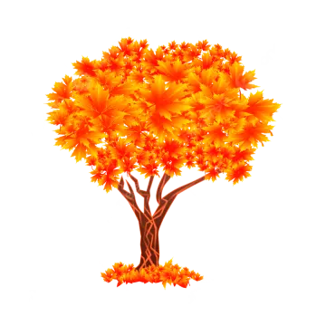 a tree with yellow leaves on it