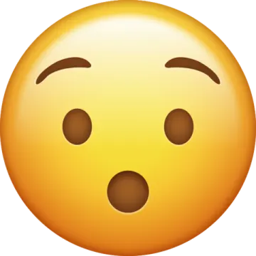 a yellow smiley face with an open mouth