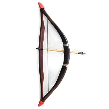 a bow and arrow on a white background
