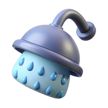 a blue umbrella with rain drops on it