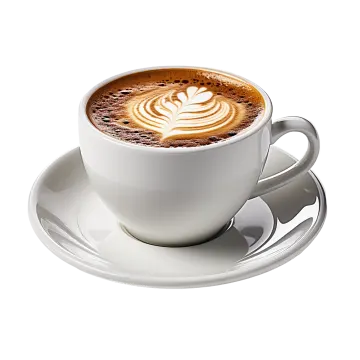 a cup of coffee on a saucer