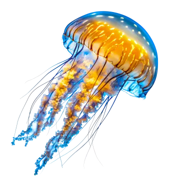 a close up of a jellyfish in the water