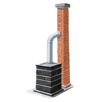 an image of a chimney on a white background