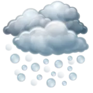 a cloud with rain on it