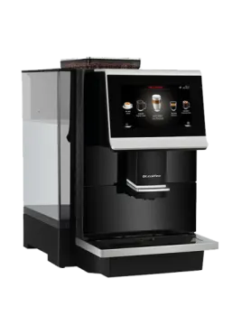 a coffee machine on a white background