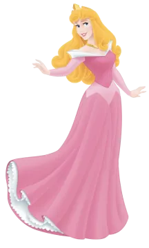 a princess in a pink dress