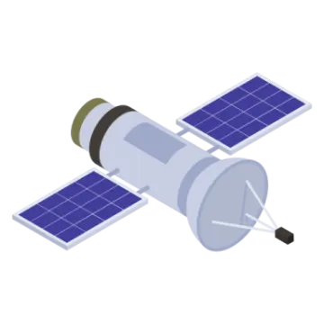 an illustration of a satellite