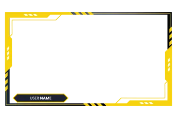 a yellow and black frame with the word usm on it