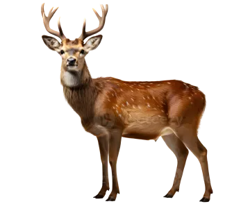 3d digital illustration of a deer isolated on white background