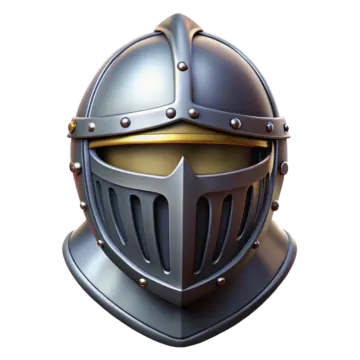 an image of a medieval helmet