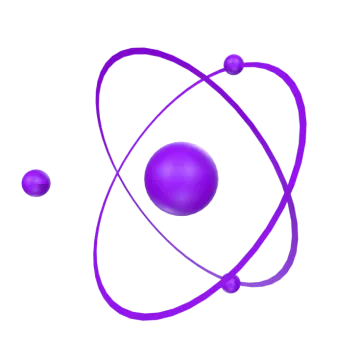 an image of a purple sphere and two spheres