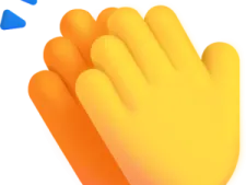 a pair of yellow gloves on a white background