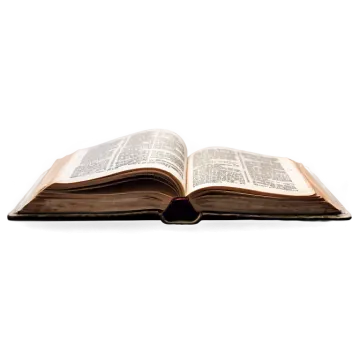 an open bible on a white background
