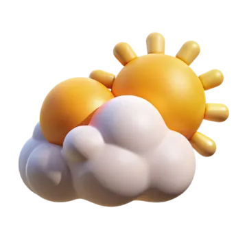 an image of a yellow and white cloud
