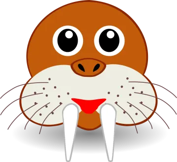 a cartoon beaver with its mouth open