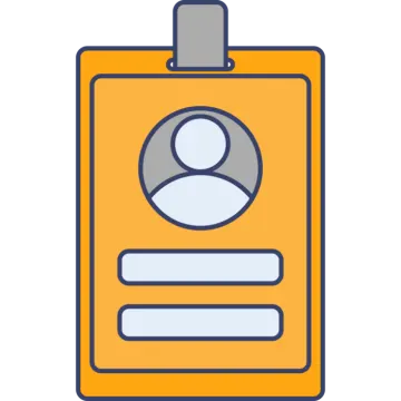 a clipboard with a person on it