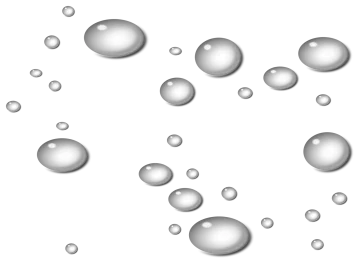 a bunch of bubbles on a white background