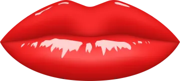 a red lips clipart