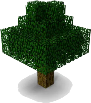 an image of a tree made out of cubes