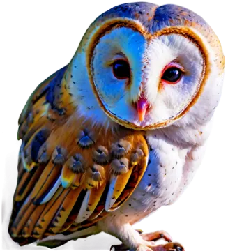 an owl is sitting on a white surface