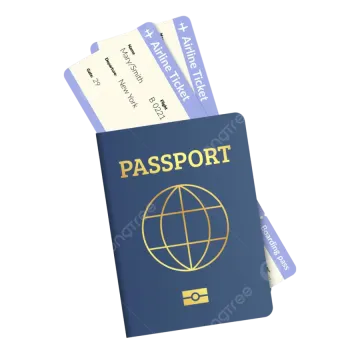 a passport with the word passport on it