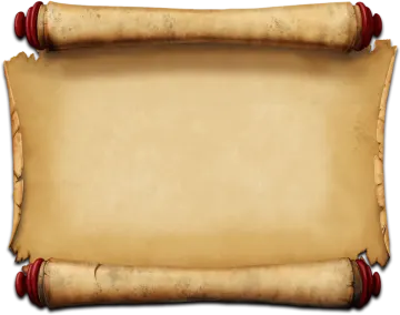 an old scroll on a white background