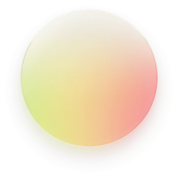 an orange and yellow circle with a white background