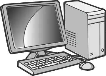 a computer with a monitor and keyboard