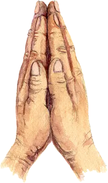 a drawing of two hands holding each other hands