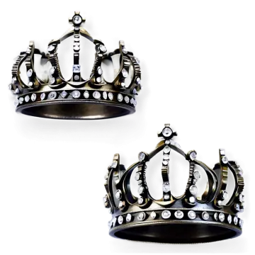two crowns on a white background