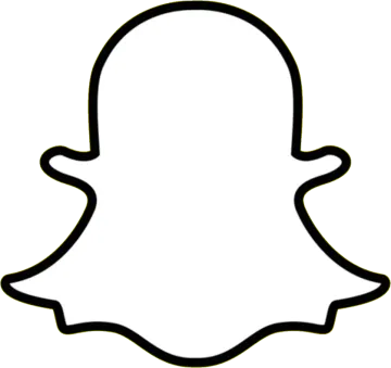 a black and white snap logo