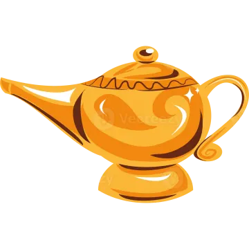 an orange teapot on a white background