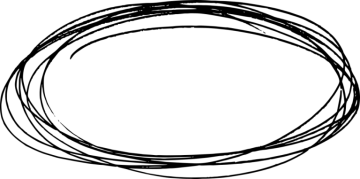 a black and white drawing of a circle