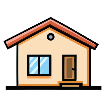 a house with a door and windows
