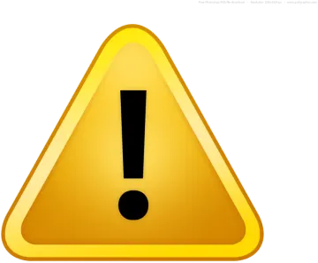 a yellow warning sign with a black exor