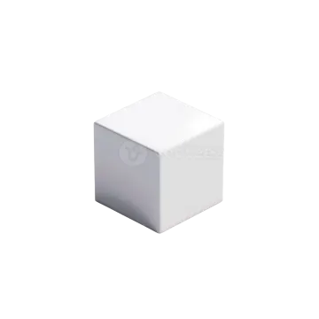 a white square box with the lid open