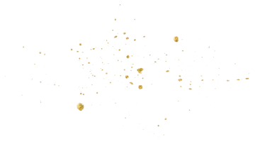 a white background with lots of gold flakes