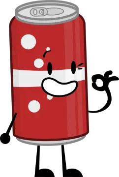 a can of soda with arms and legs