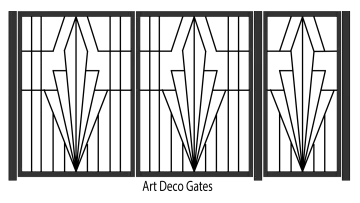 a set of decorative window grills