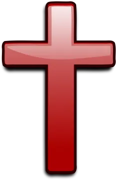 a red cross on white background
