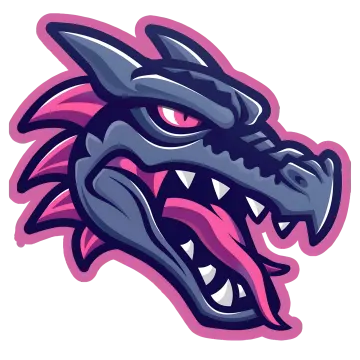 an illustration of a dragon's head
