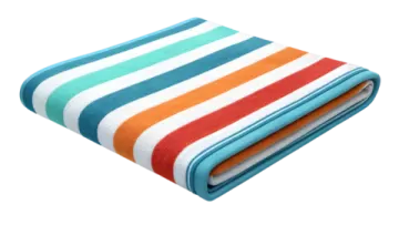 the beach towel in multi stripes