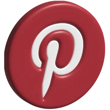 a red pin with the word pin on it