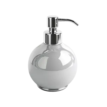 a soap dispenser on a white background