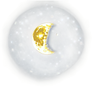 the moon is in the sky