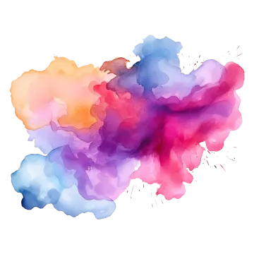 a watercolor stain on a white background