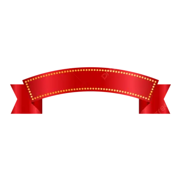 a red ribbon with gold stars on it